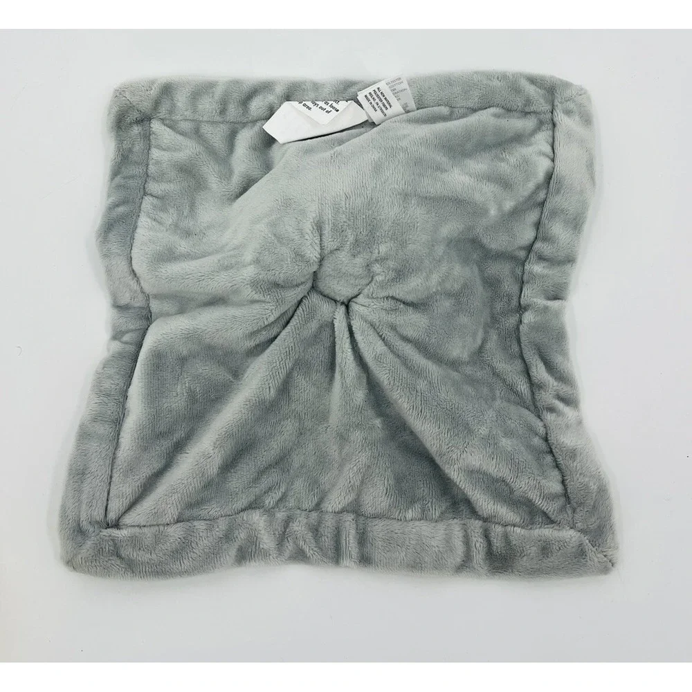 Falls Creek Baby Elephant Lovey Gray Plush Rattle Security Blanket 11 x 11